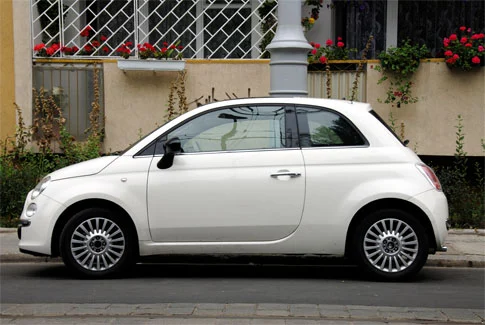 fiat 500 weißer Fiat 500 – Beispiel für Gebrauchtwagenankauf Schneverdingen